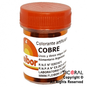 F.COLORANTE COBRE EN POLVO 4 GR x 4